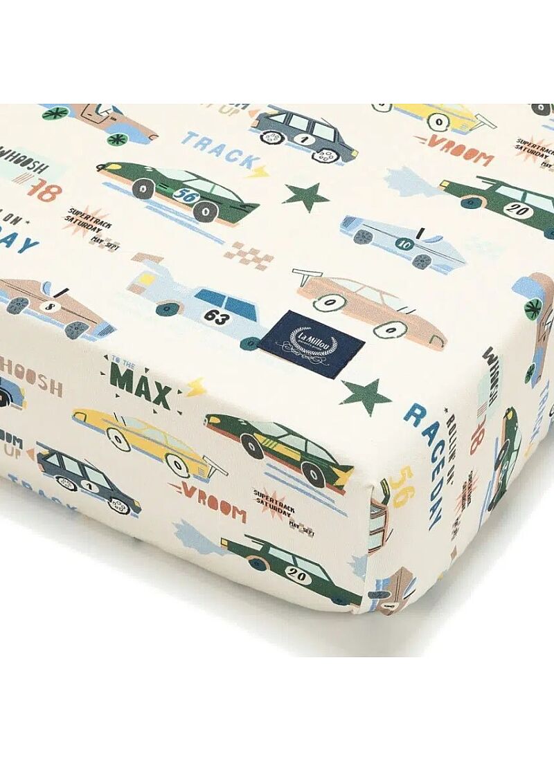 CRIB FITTED SHEET GRAND PRIX