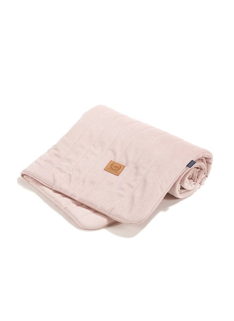 CRADDLE BLANKET (80X100) VELVET SMOKE ROSE