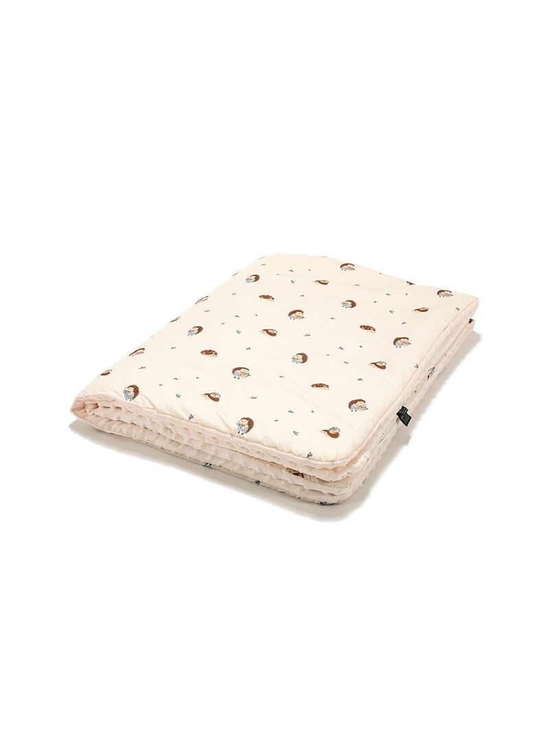 CRIB BLANKET (110x140) BERRY HENRY MINKY ECRU