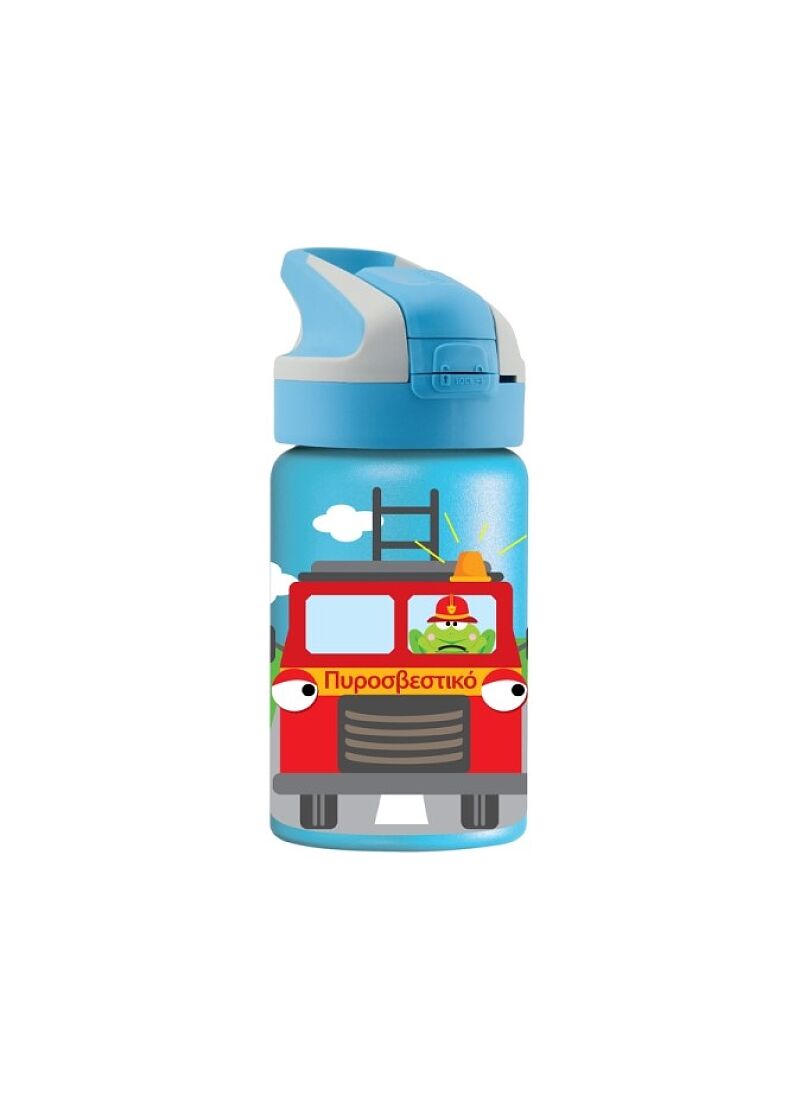 BOTTLE THERMOS CARS BLUE