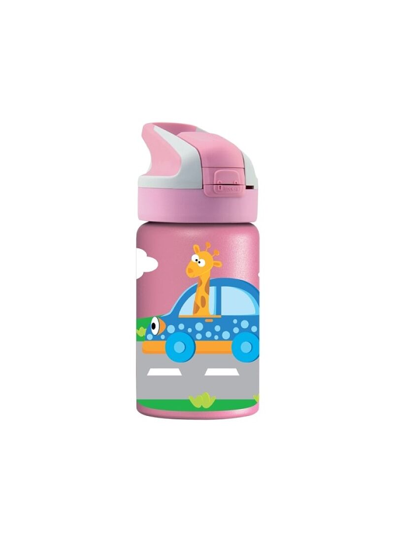 BOTTLE THERMOS CARS PINK