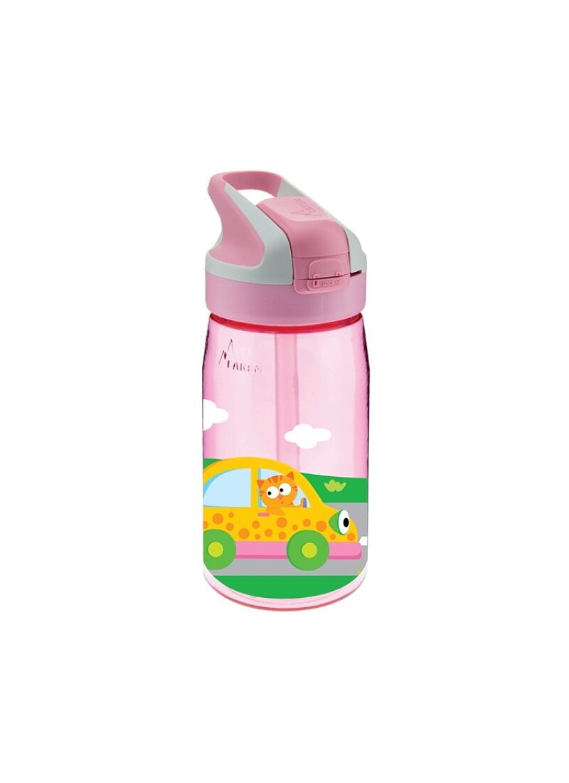 BOTTLE TRITAN CARS PINK