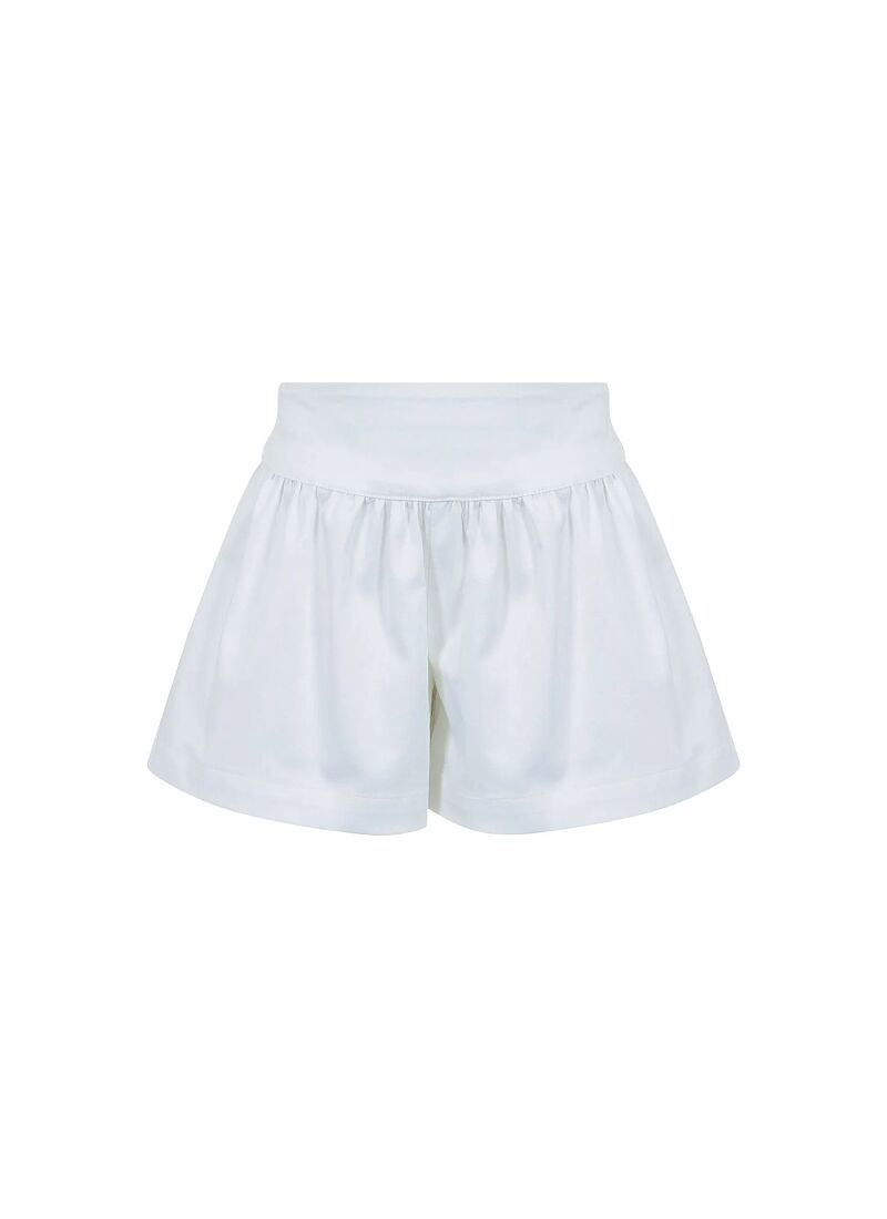 BLOUSE & SHORTS SET BLUE-WHITE