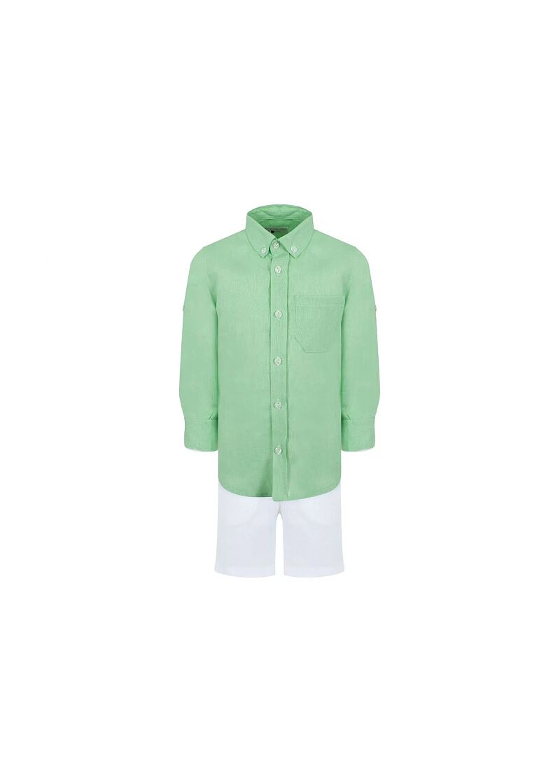 SHIRT & SHORTS LIGHT GREEN 