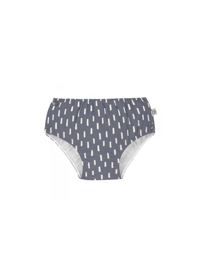 SWIM PANT SNAP STROKES GREY