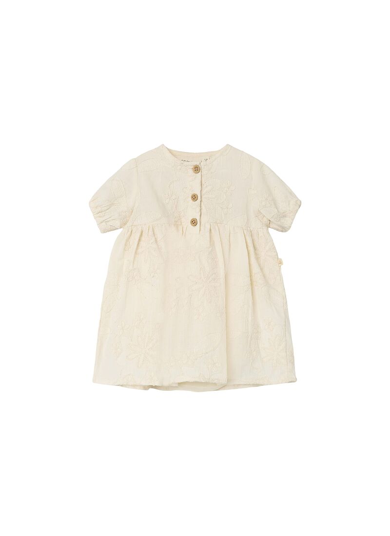 DRESS WITH EMBROIDERY FROM ORGANIC COTTON TURTLEDOVE
