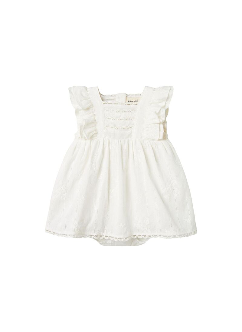 DRESS WITH RUFFLES FROM ORGANIC COTTON COCONUT MILK