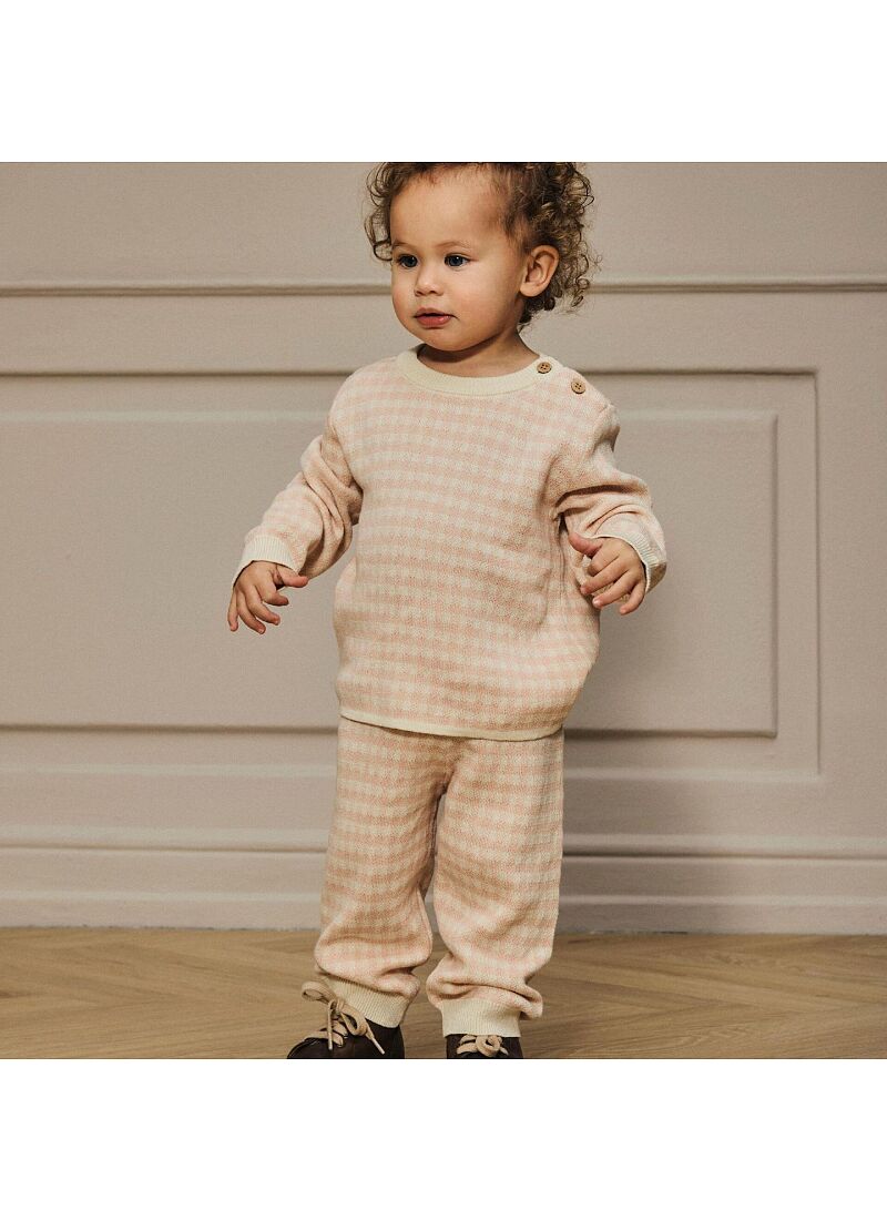 KNITTED PANTS CAMEO ROSE