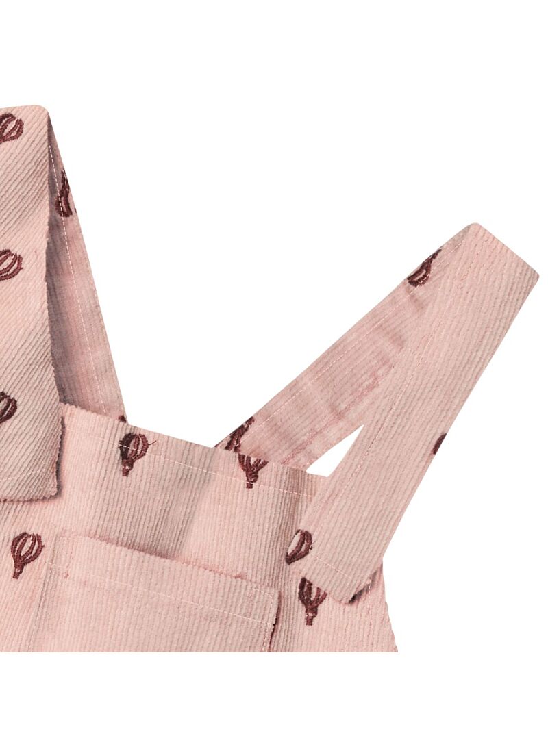 ORGANIC COTTON CORDUROY DRESS CAMEO ROSE
