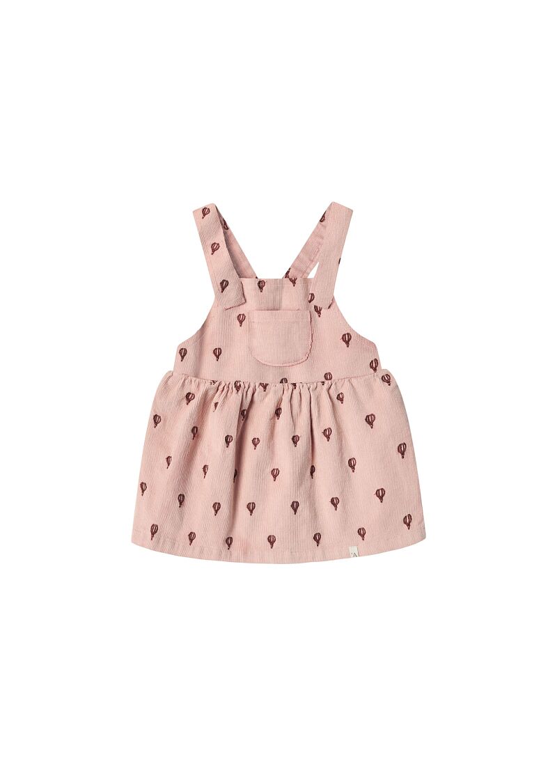 ORGANIC COTTON CORDUROY DRESS CAMEO ROSE