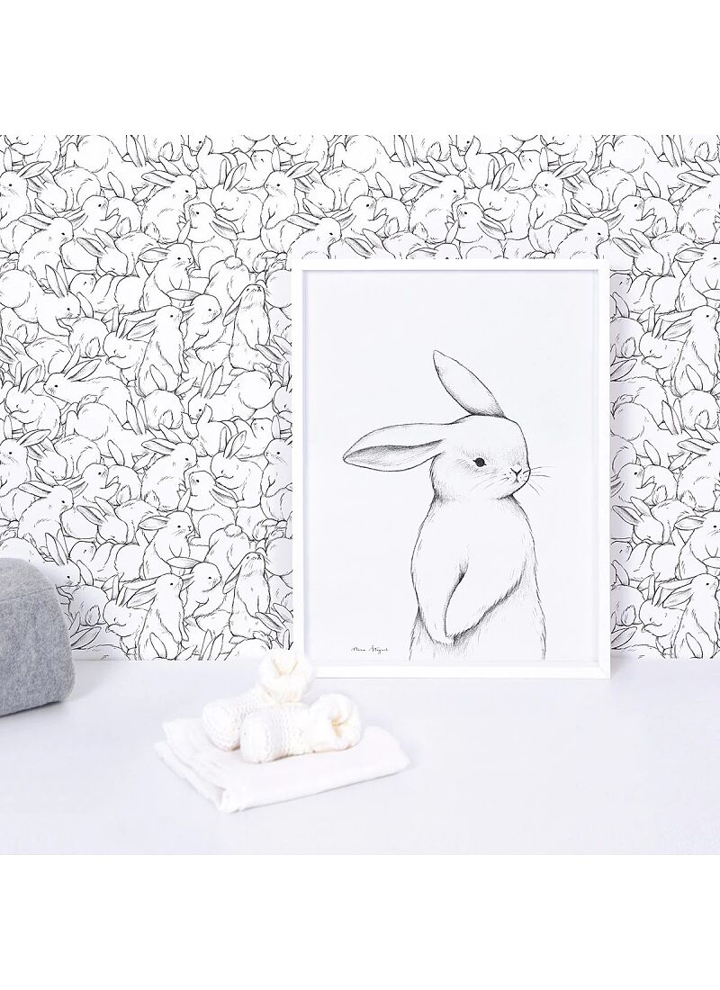 PRINT WITH FRAME LAPIN