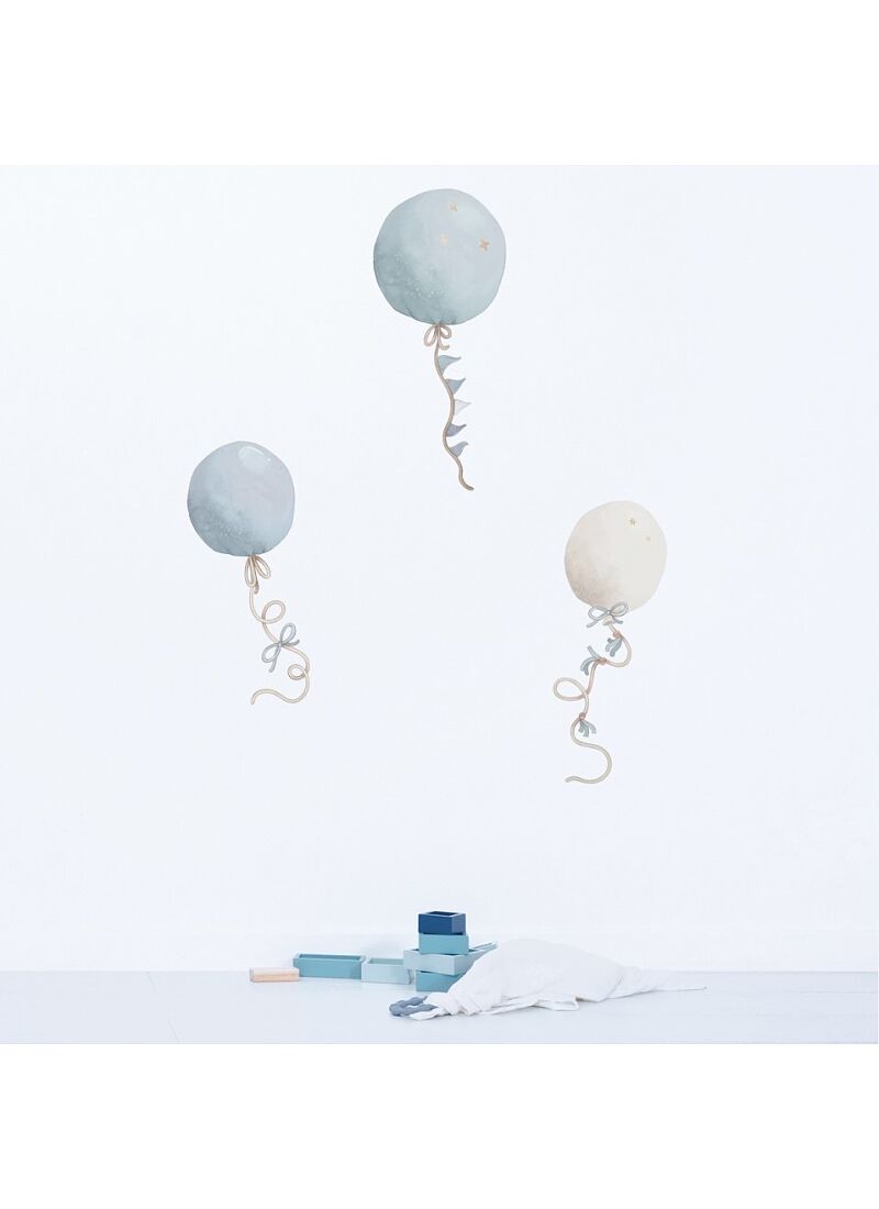 WALL STICKERS BALOONS BLEU