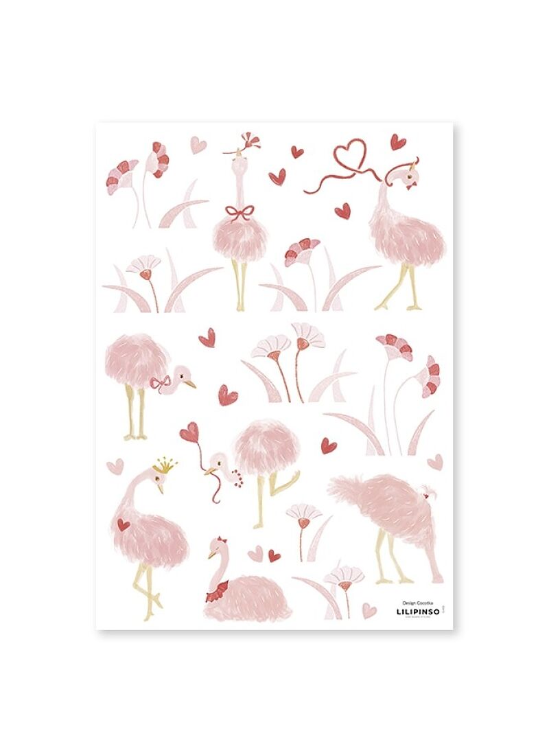 WALL STICKERS OSTRICHES