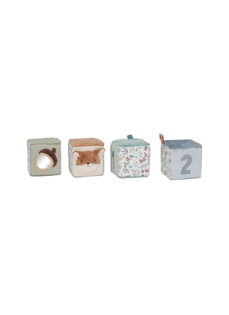 SET OF SOFT ACTIVITY CUBES FOREST FRIENDS