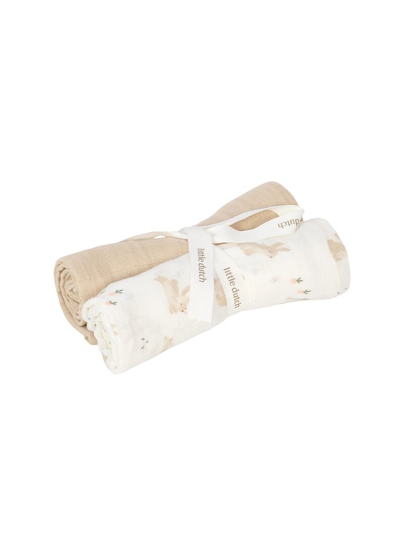 MUSLIN BLANKET (2PCS) BABY BUNNY