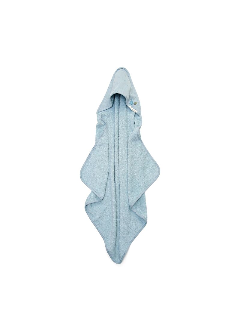 HOODED PURE DENIM BLUE