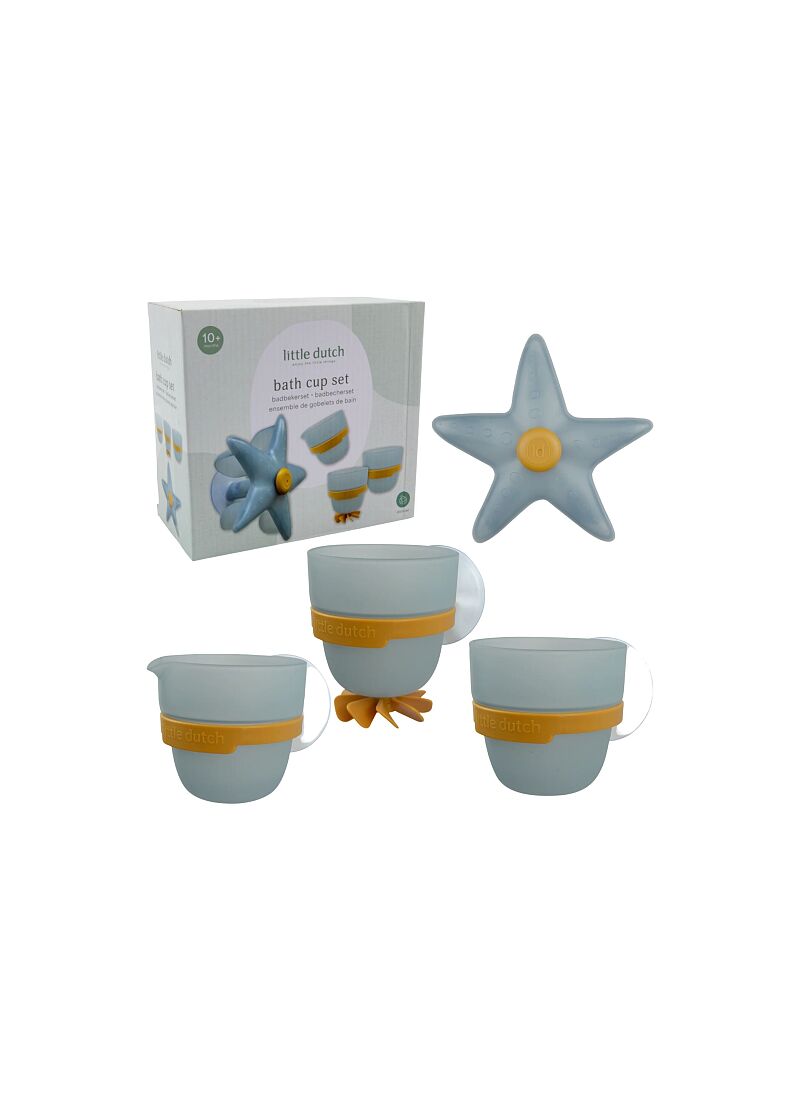 BATH TOY WITH CUPS AND STARFISH