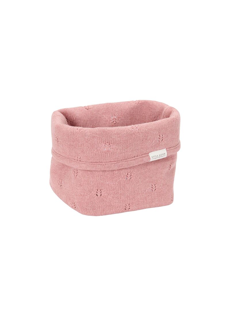 WICKER STORAGE BASKET PURE PINK BLUSH SMALL