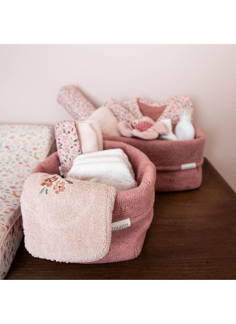 WICKER STORAGE BASKET PURE BLOSSOM