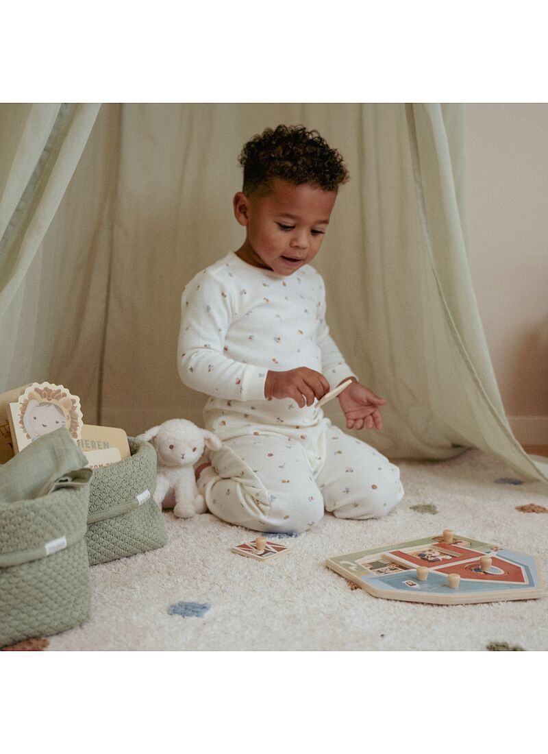 WICKER STORAGE BASKET PURE SAGE SMALL