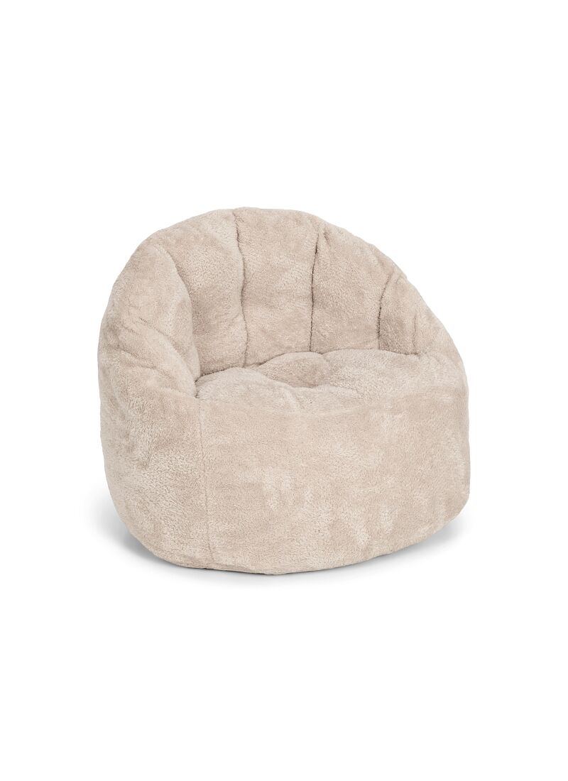 BEANBAG ARMCHAIR TEDDY BEIGE
