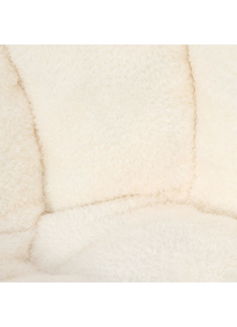 BEANBAG ARMCHAIR TEDDY WHITE