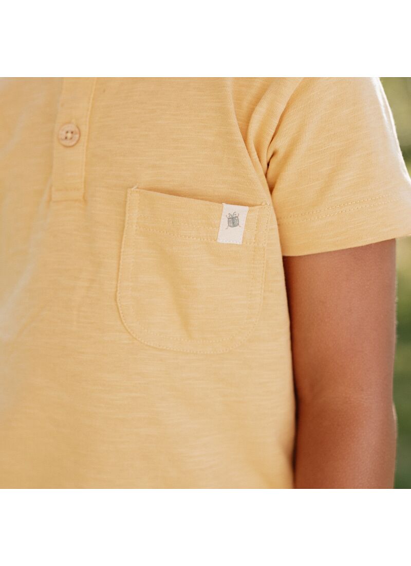 SHORTSLEEVE T-SHIRT FROM ORGANIC COTTON YELLOW