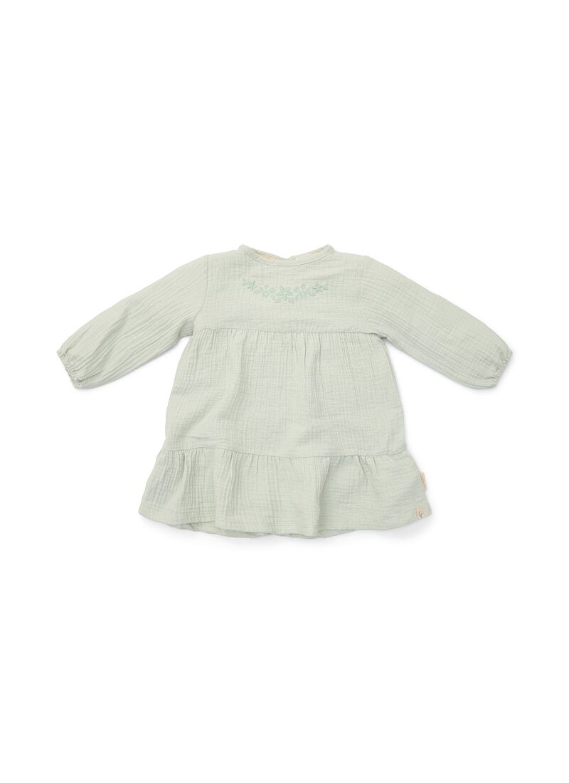 LONGSLEEVE DRESS FROM ORGANIC COTTON FAIRY MINT