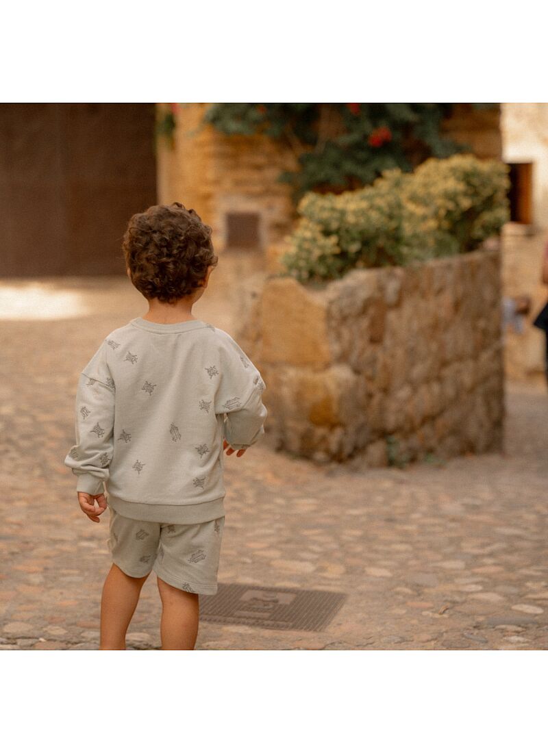 SHORTS FROM ORGANIC COTTON FOREST MINT BUGS