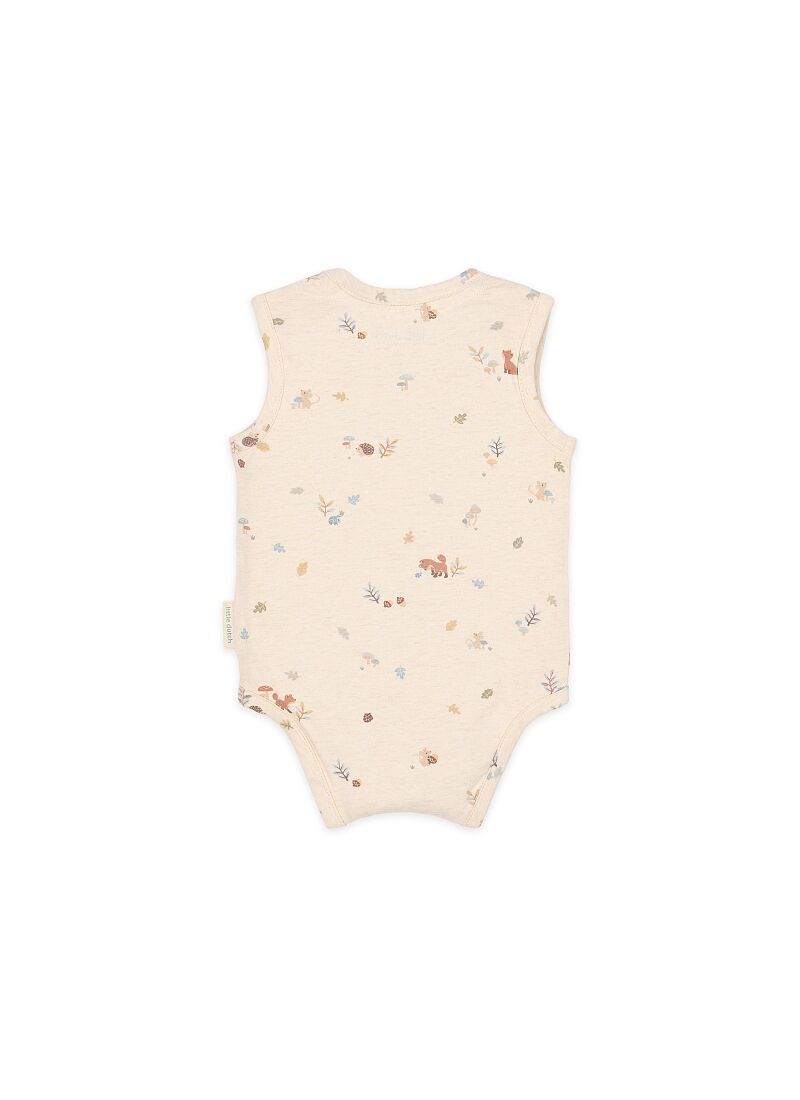 ORGANIC COTTON BODYSUIT SAND MELEE