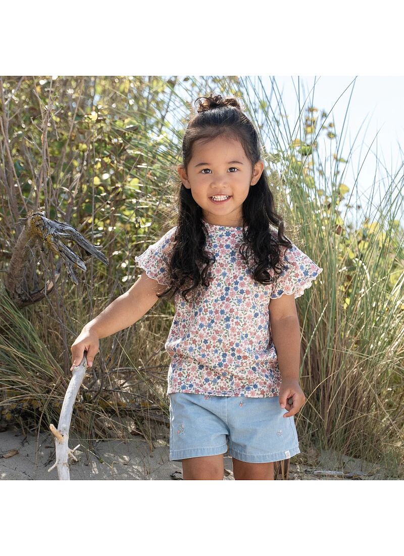 SHORTSLEEVE T-SHIRT FROM ORGANIC COTTON MEADOW FLOWERS