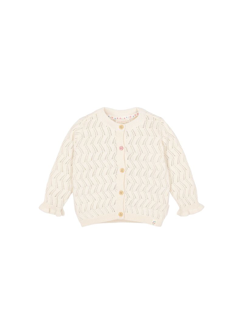 ORGANIC COTTON CARDIGAN CREME