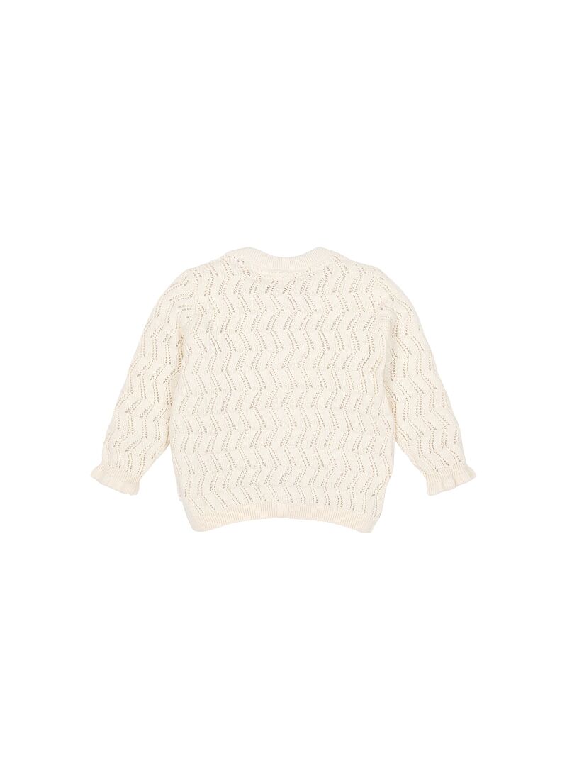 ORGANIC COTTON CARDIGAN CREME