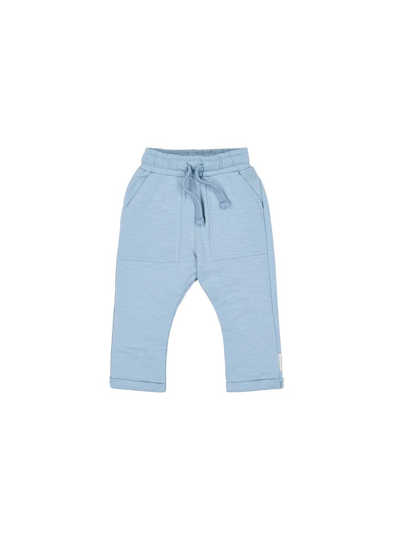 ORGANIC COTTON PANTS STEEL BLUE