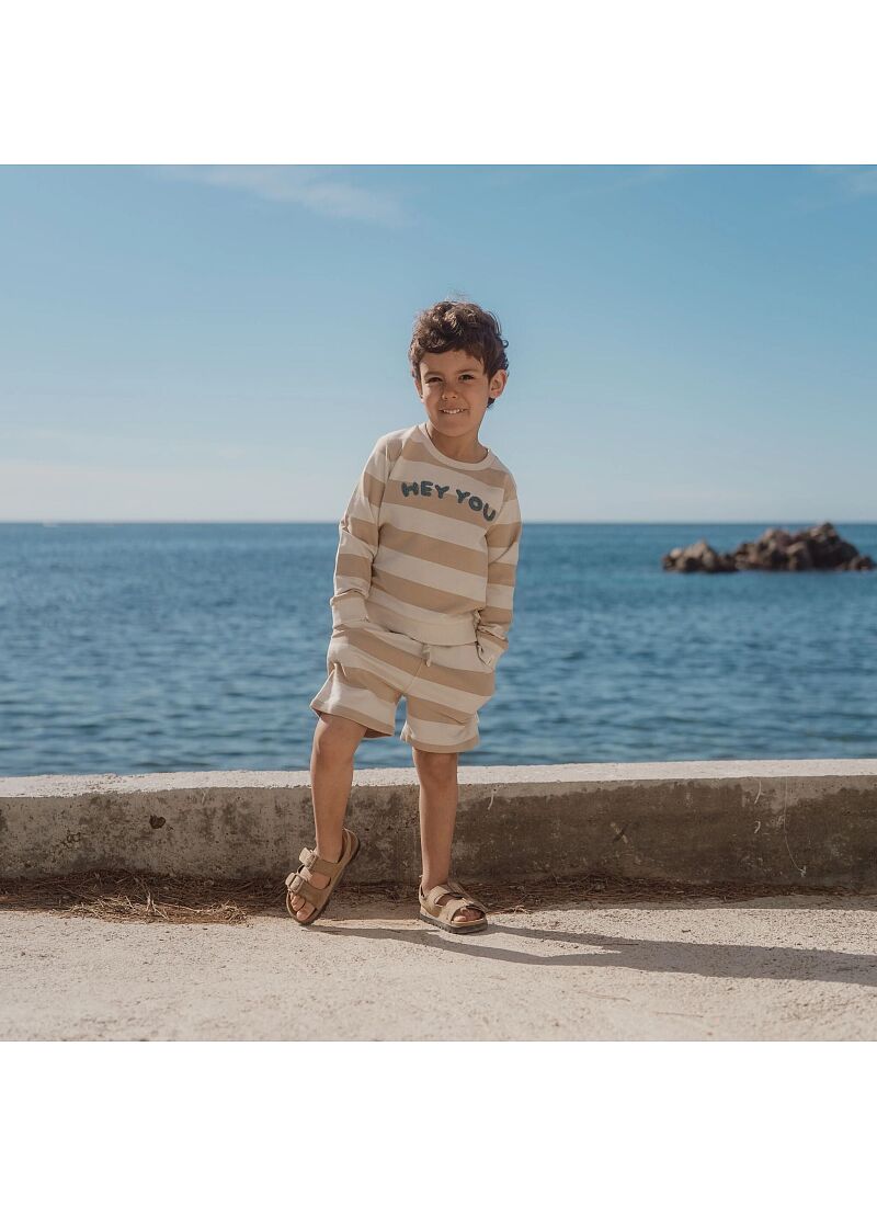 SHORTS FROM ORGANIC COTTON BISCUIT STRIPE