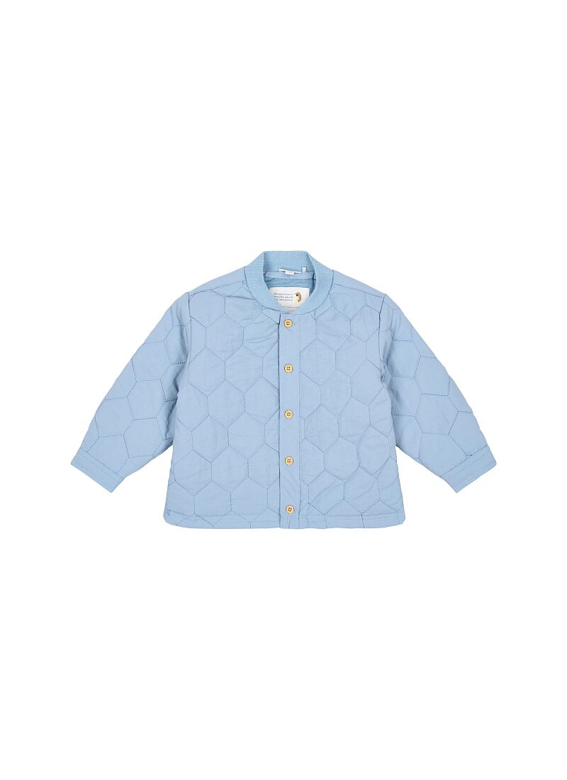 ORGANIC COTTON JACKET STEEL BLUE