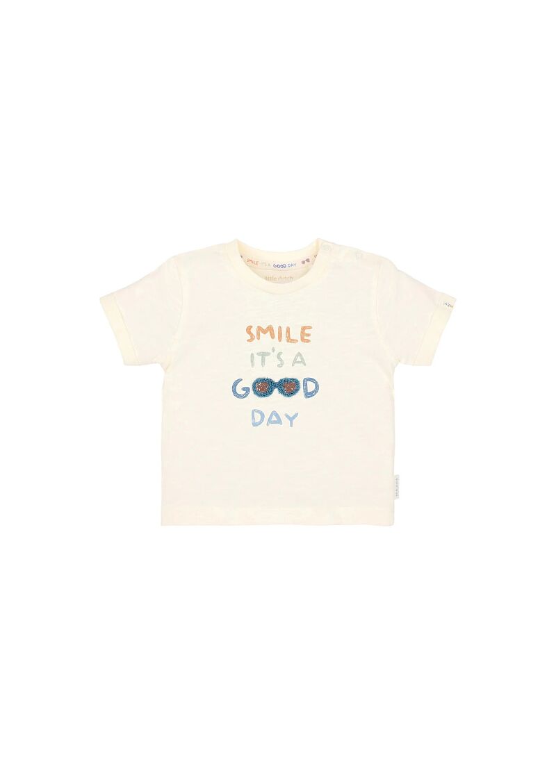 SHORTSLEEVE T-SHIRT FROM ORGANIC COTTON CREME