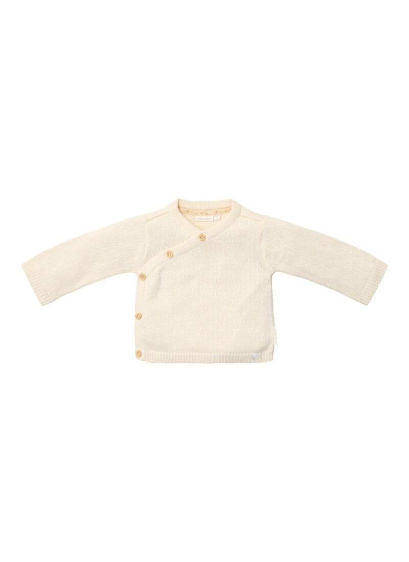 ORGANIC COTTON CARDIGAN OFF WHITE