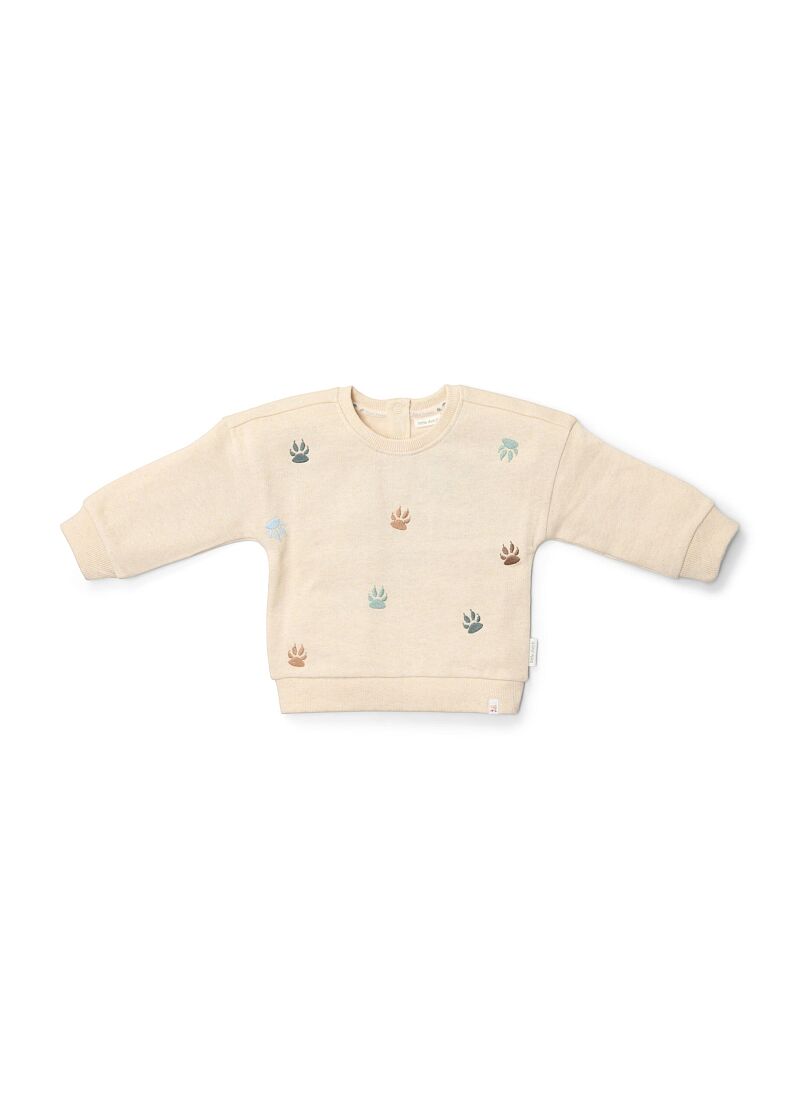 ORGANIC COTTON SWEATSHIRT SAND MELEE