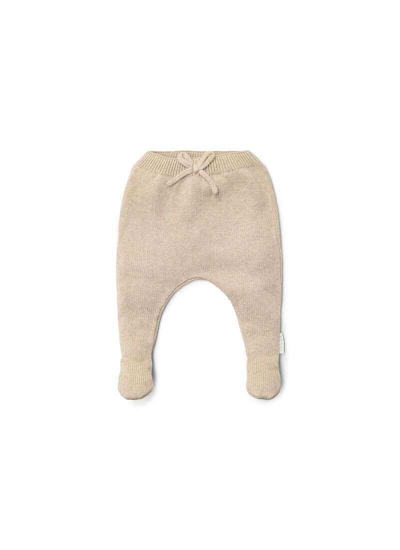 ORGANIC COTTON PANTS SOFT BEIGE MELEE