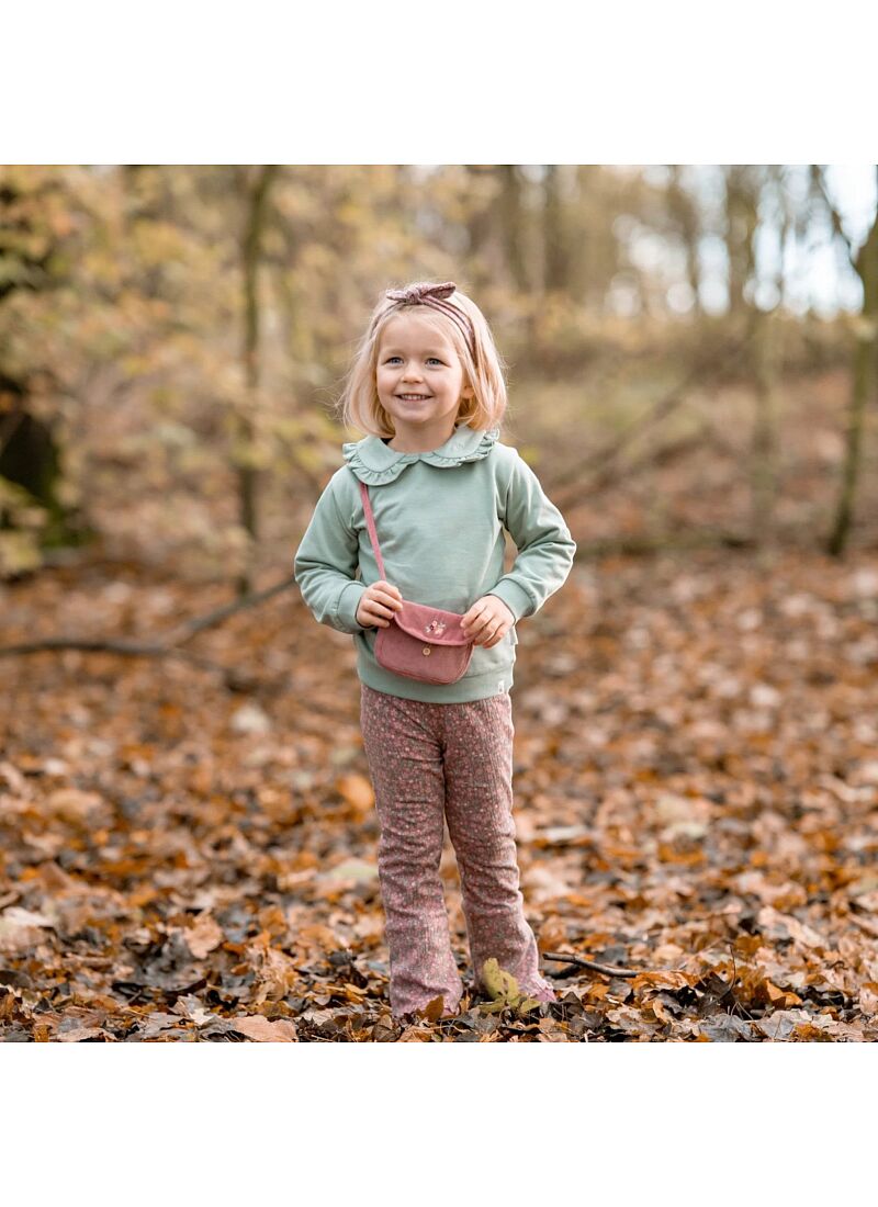 ORGANIC COTTON PANTS ROUGE FLOWER