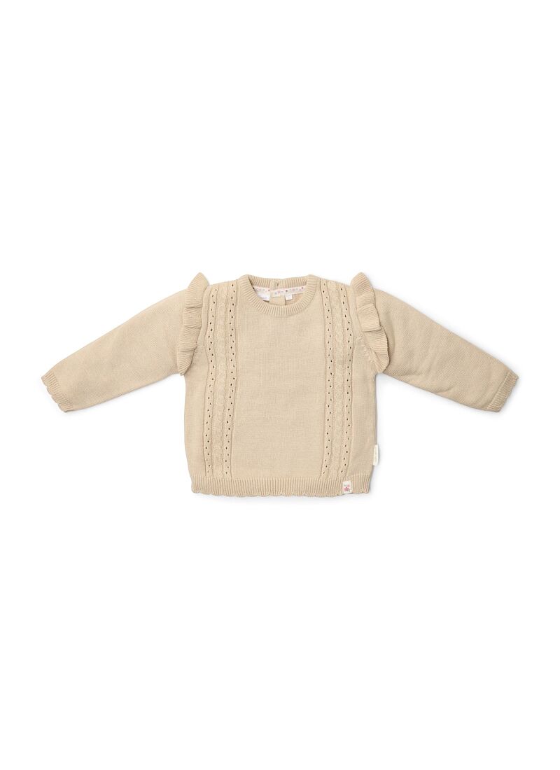 ORGANIC COTTON SWEATER VELVET SAND