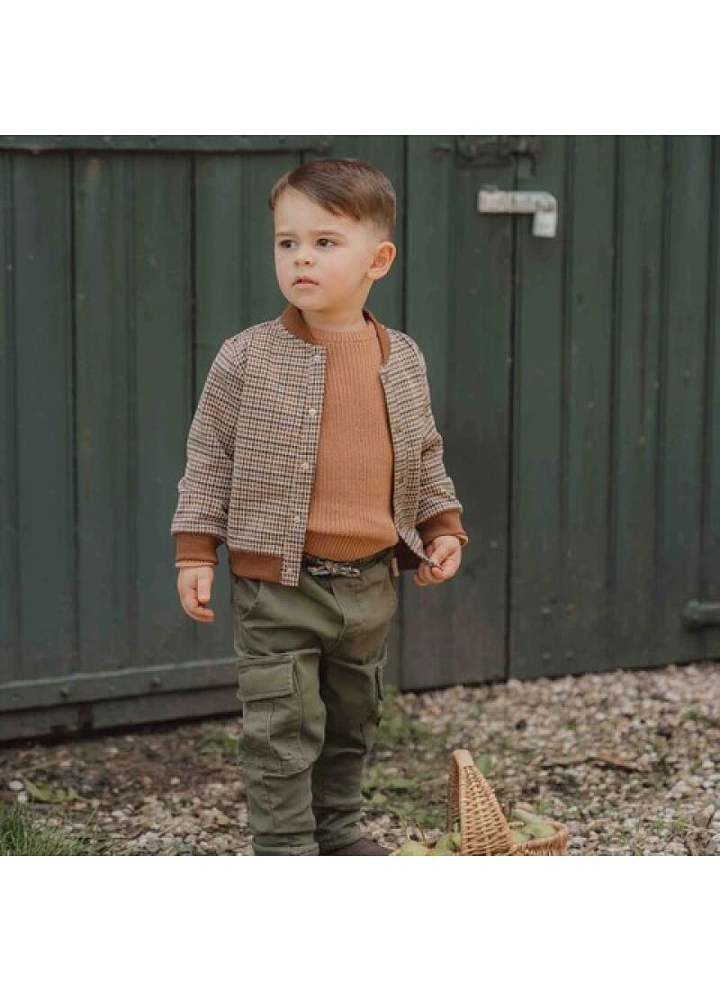 CARDIGAN GREEN CHECK