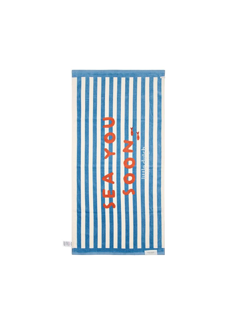 CHILDREN'S BEACH TOWEL OCEAN SEA LIFE OCEAN BLUE