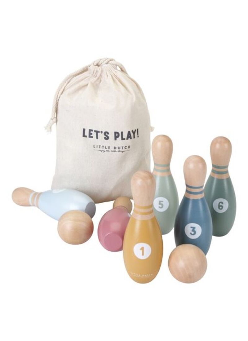 WOODEN TOY BOWLING