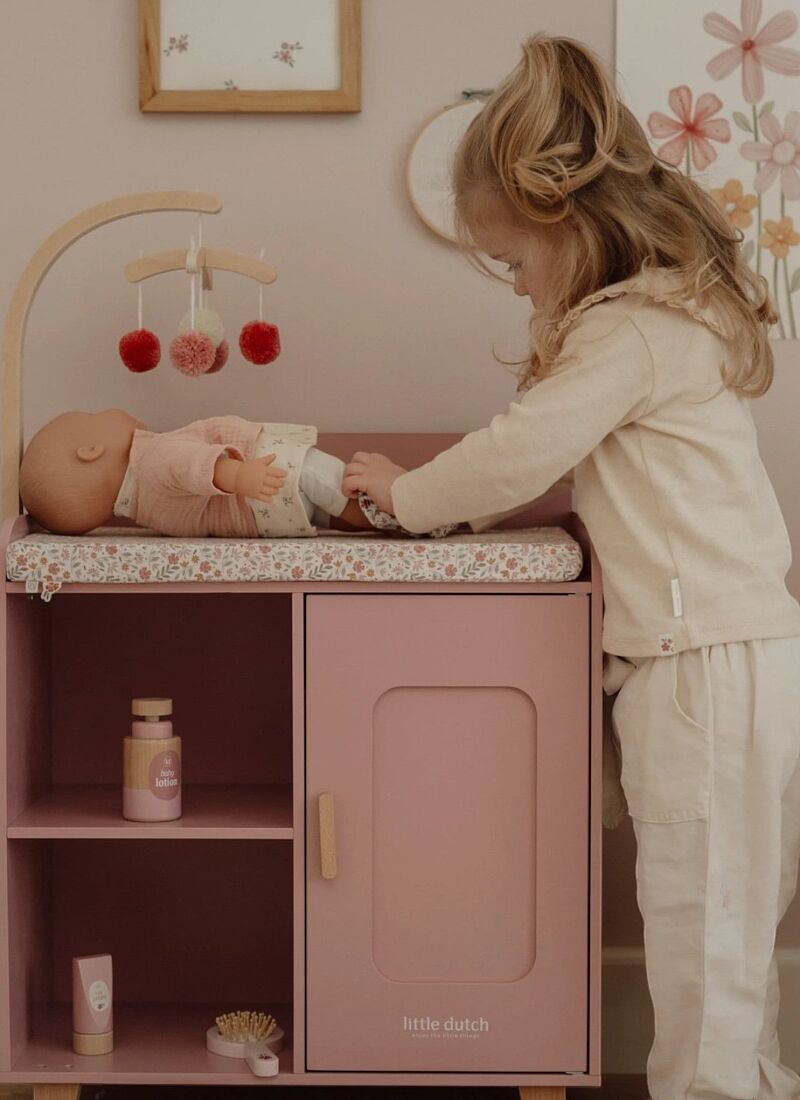 WOODEN CHANGING TABLE FOR DOLLS