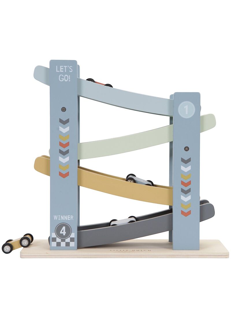 WOODEN RAMP RACE TRACK CARS