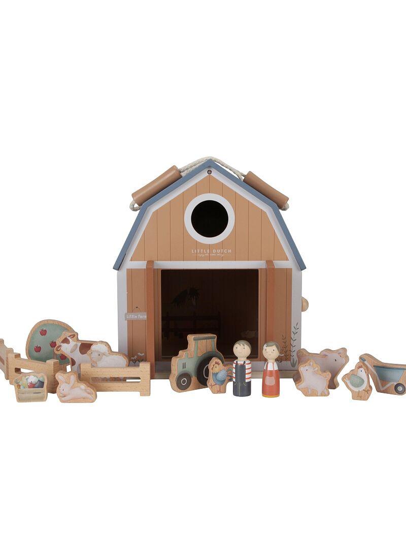 PORTABLE DOLL'S HOUSE LITTLE FARM