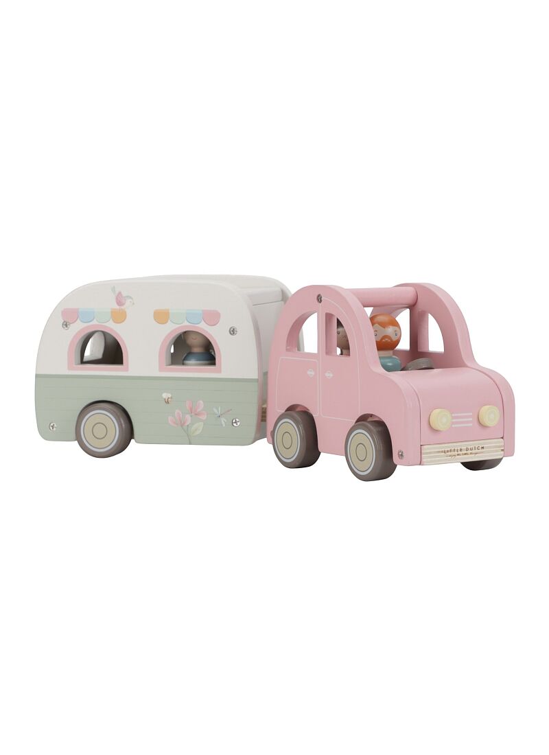 WOODEN CAR WITH MOBILE HOME