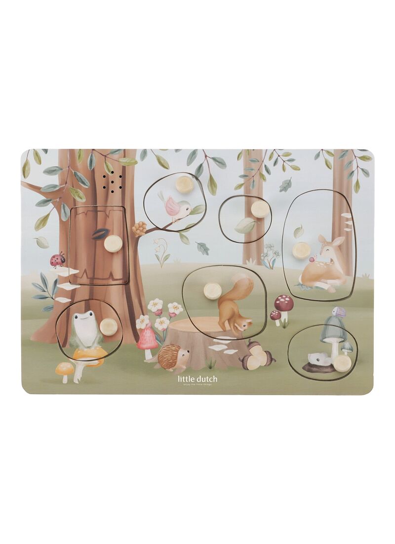 WOODEN PUZZLE WITH SOUNDS FOREST FRIENDS